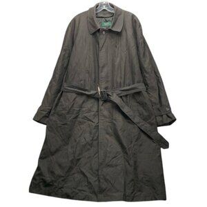 Ralph Lauren 2-in-1 Trench Coat Men’s Size 44L Black Vintage Lined Overcoat‎